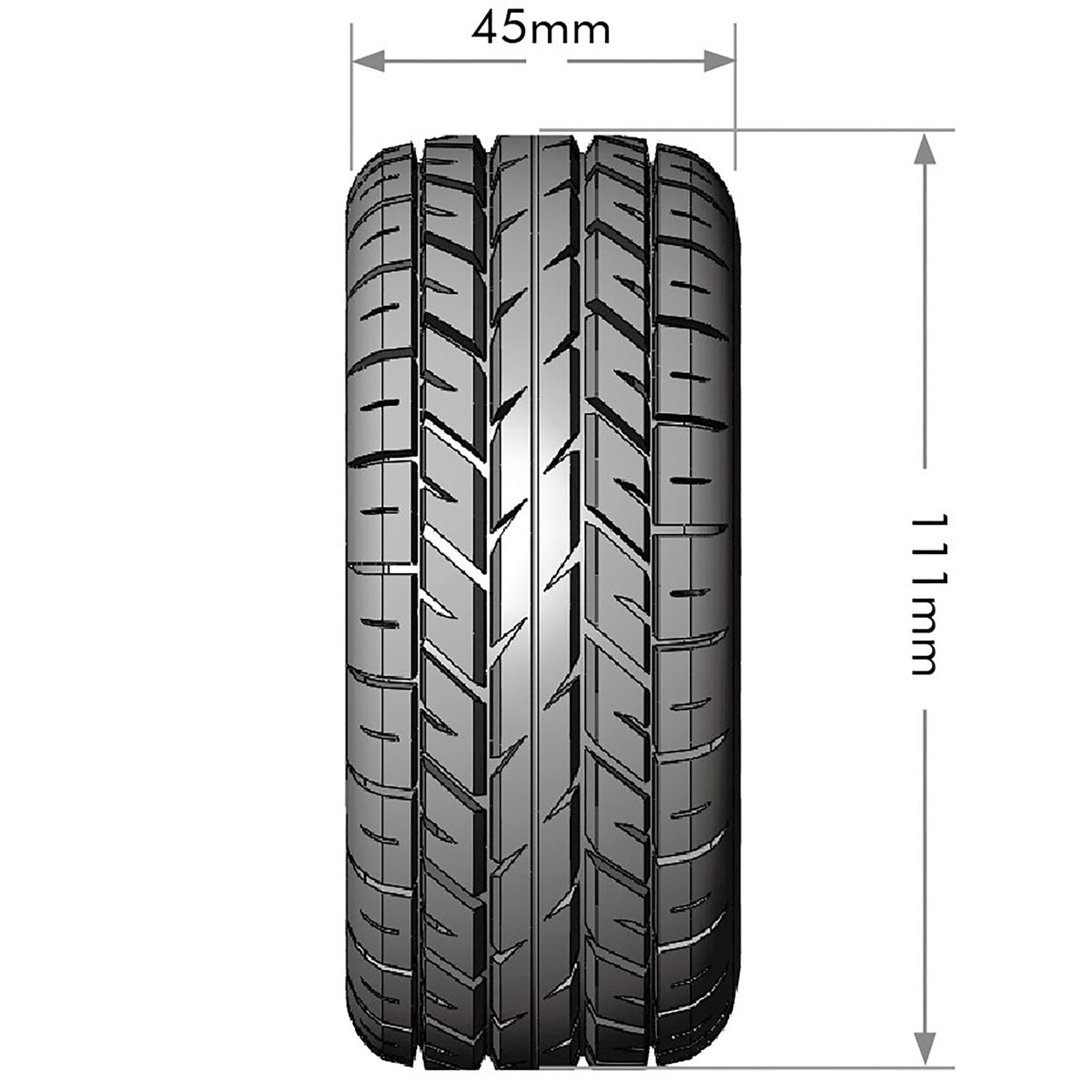 Louise R/C SC-Rocket 1/10 Short Course Tires, Soft, 12, 14 & 17mm Removable Hex on Black Rim (2)