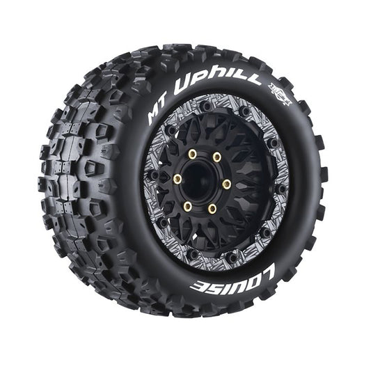 Louise R/C MFT MT-Uphill Soft 1/10 Monster Truck Tires, 12, 14, 17mm Removable Hex - 1 Pair