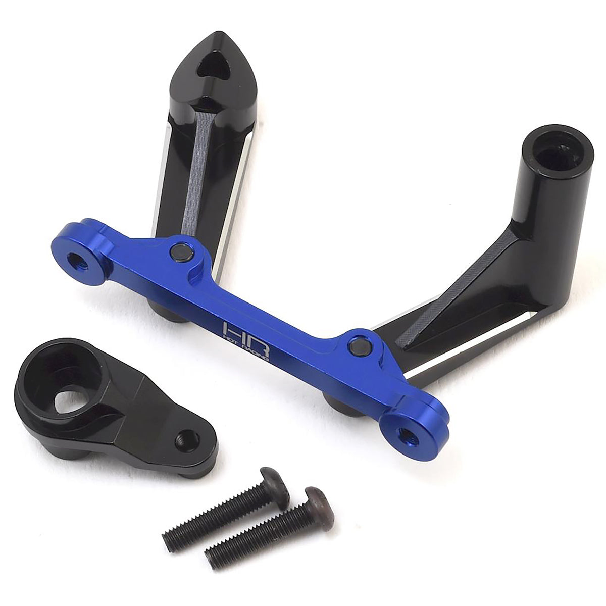 Hot Racing Losi Baja Rey Aluminum Steering Bellcrank Set (Black/Blue)