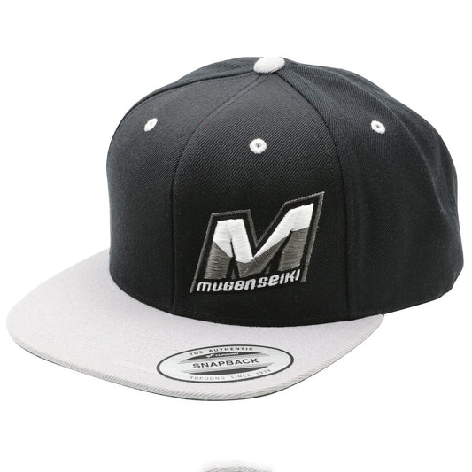 Mugen Seiki "M" Logo Hat (Snapback): Black/Silver