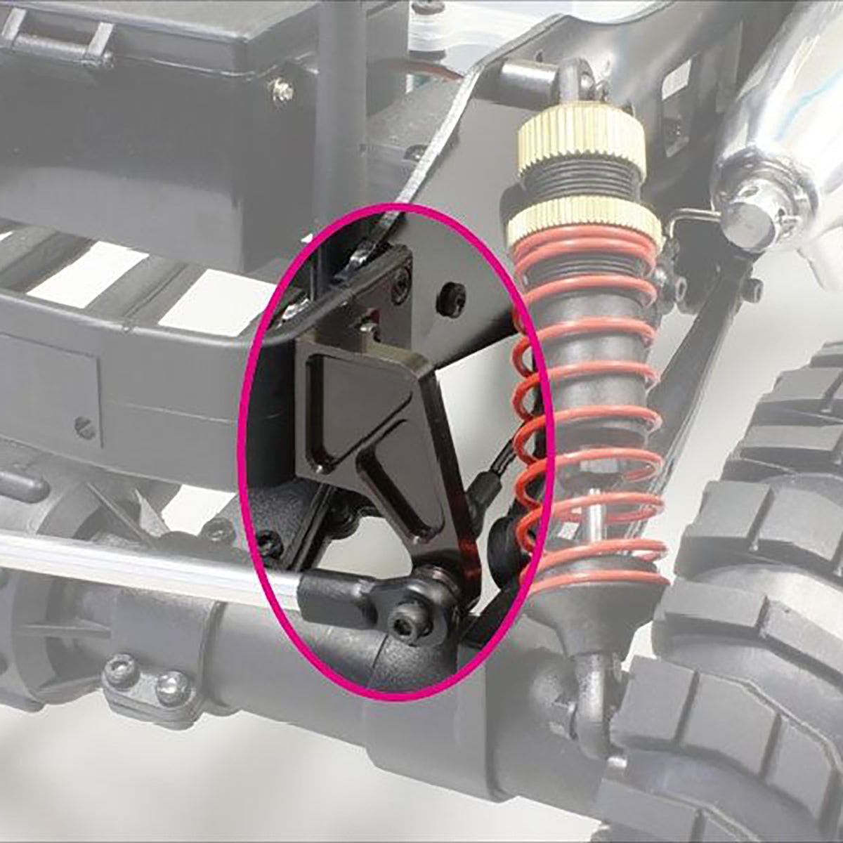 Kyosho HD Aluminum Front Lateral Rod Stay (Mad Crusher)