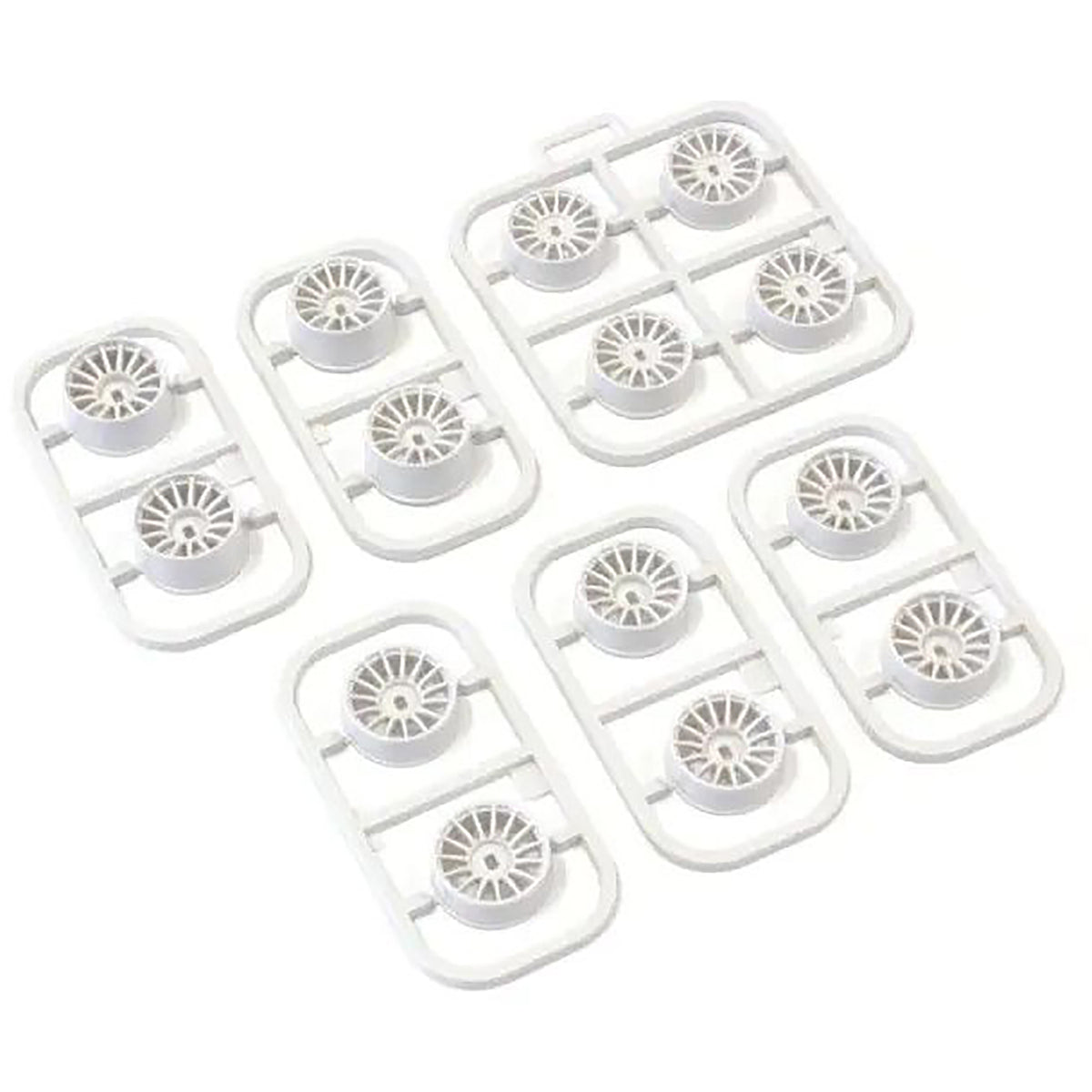 Kyosho Multi Offset Wheel Set (White/AWD/14pcs)