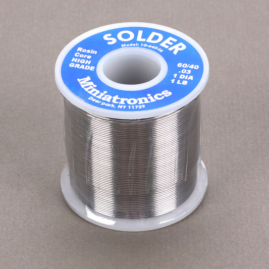 Miniatronics Rosin Core Solder 60/40, 1 Pound