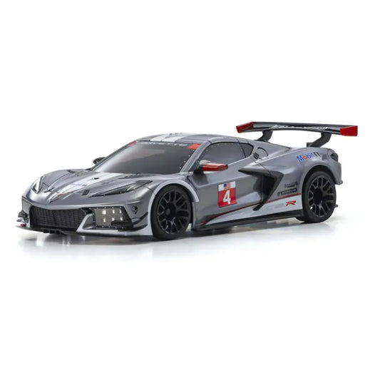 Kyosho Auto Scale Mini-Z MR-04 Chevrolet Corvette C8.R Pre-Painted Body (Gun Metal/White)
