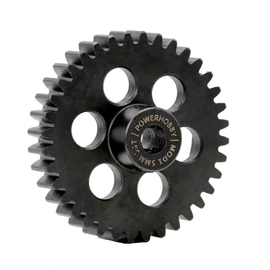 Power Hobby Hardened Steel 35 Tooth Mod1 5mm Pinion Gear with 2 Grub Screws