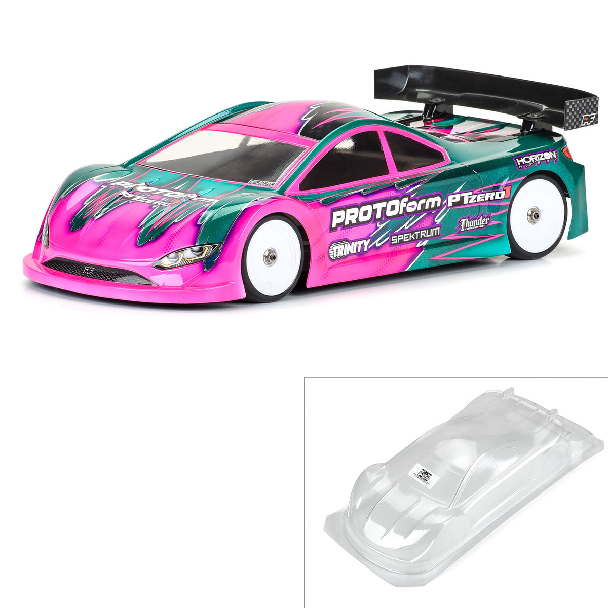 PROTOform 1/10 PTzero1 Light Weight (0.65mm) Clear Body for 190mm TC