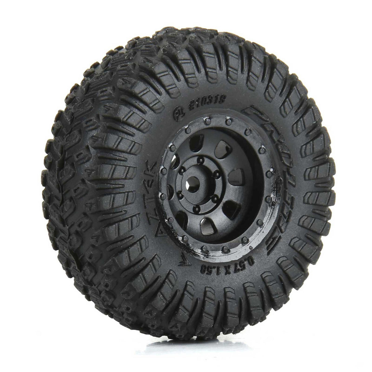 Pro-Line 1/30 Aztek Front/Rear Mounted Black Clobber (4): Axial SCX30