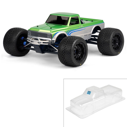 Pro-Line 72 Chevy C10 Long Bed Body, Clear:Revo 3.3,LST,MGT
