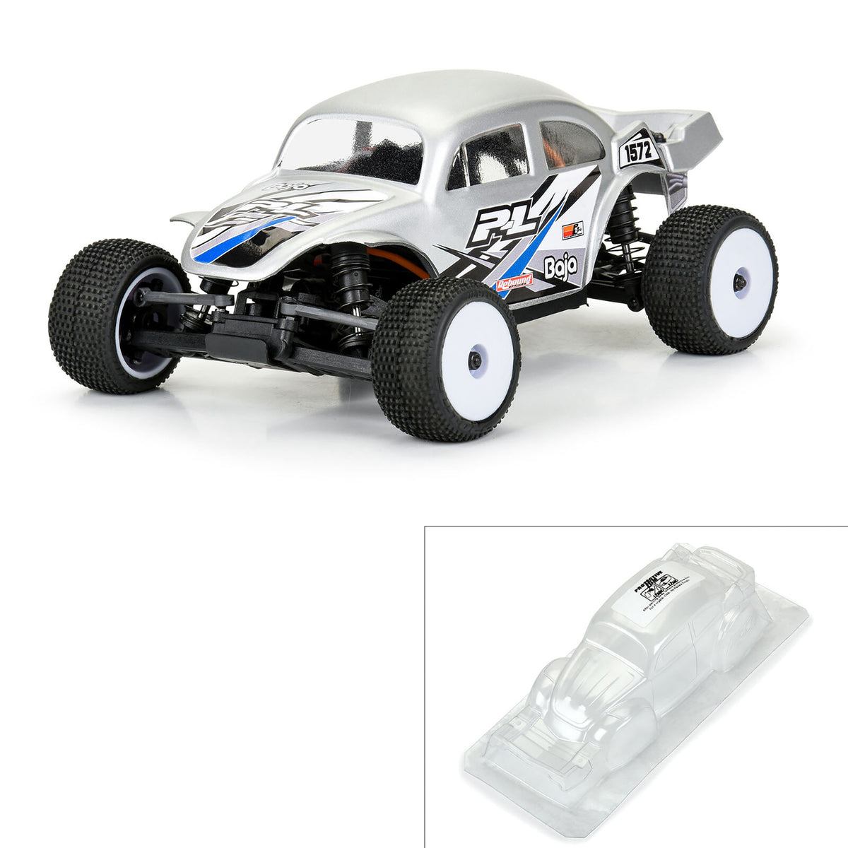 Pro-Line VW Baja Bug Clear Body for Losi Micro-T