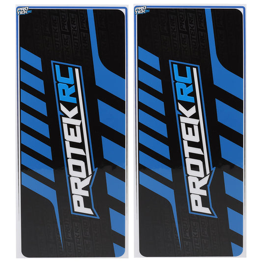ProTek RC 2024 Universal Chassis Protective Sheet (Blue/Black) (2) (12.5x33.5cm)