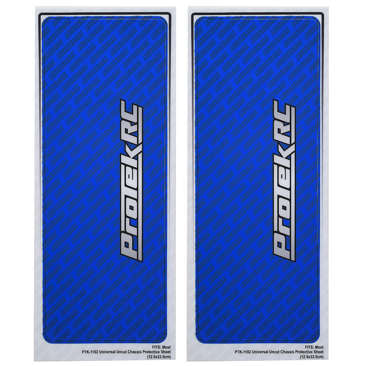 ProTek RC Universal Chassis Protective Sheet (Blue) (2) (12.5x33.5cm)
