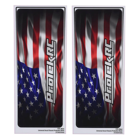 ProTek RC Universal Chassis Protective Sheet (USA) (2) (12.5x33.5cm)