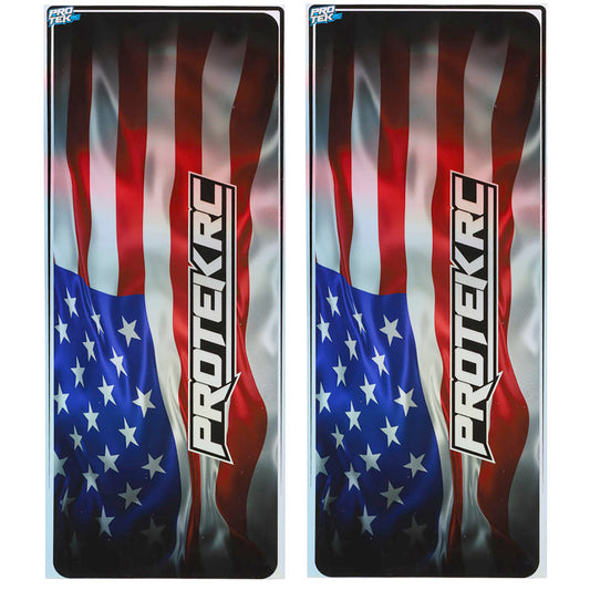 ProTek RC Universal Chassis Protective Sheet (Holographic USA) (2) (12.5x33.5cm)