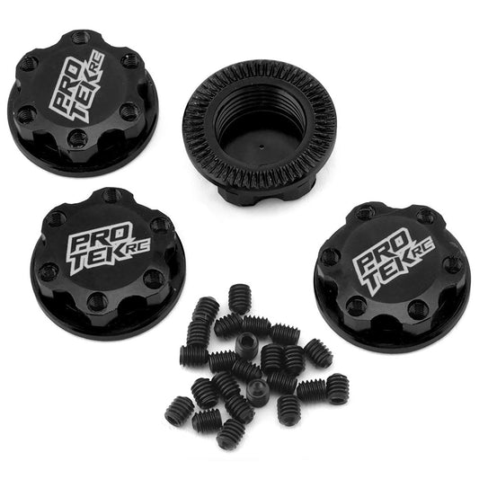 ProTek RC 17mm Captured & Knurled Magnetic Wheel Nuts (4) (Black)