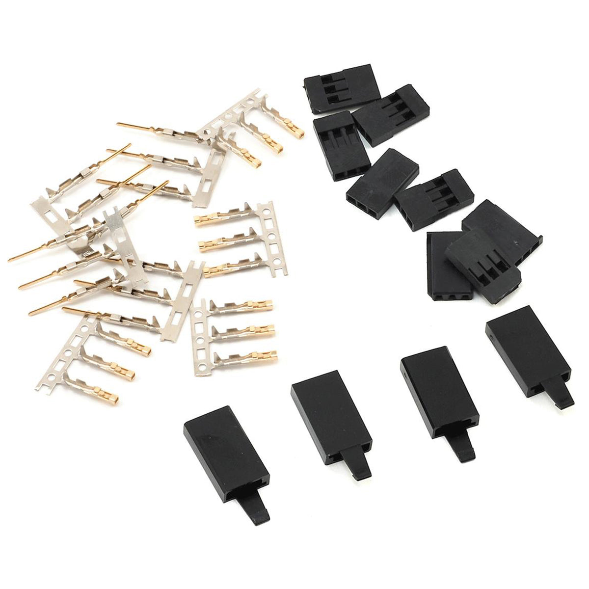 ProTek RC Futaba & JR Style "Locking" Servo Connectors (4 Pair)