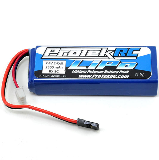 ProTek RC LiPo Receiver Battery Pack (Mugen/AE/8ight-X) (7.4V/2300mAh) (w/Balance Plug)