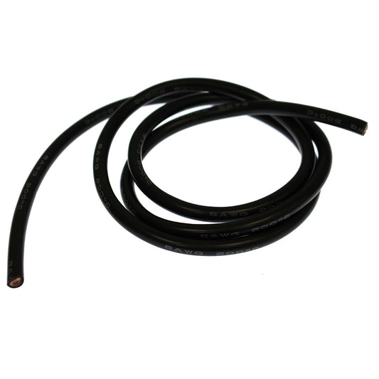 Racer's Edge 8 Gauge Silicone Wire, 3' Black