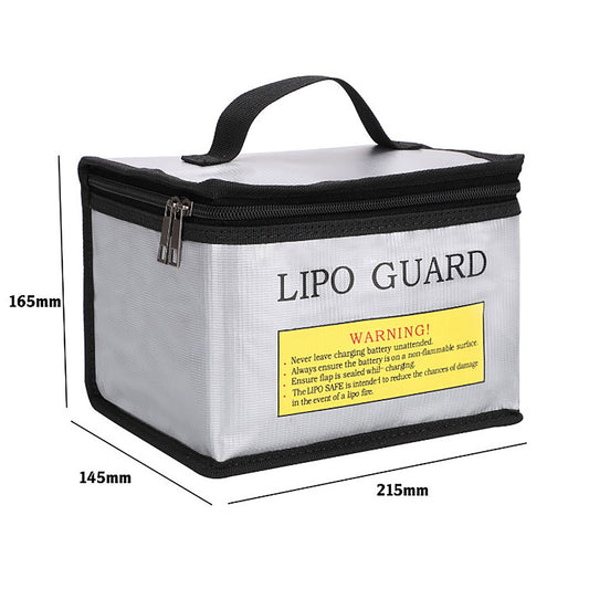 Racer's Edge Lipo Battery Charging Safety Bag 215x145x165mm with Zipper