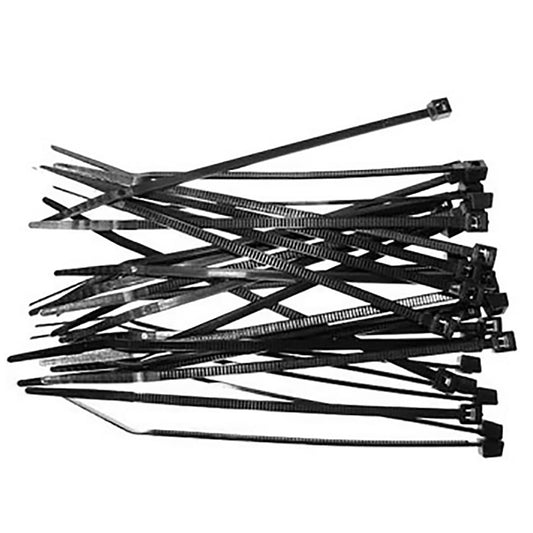 Racer's Edge 4" Black Tie Wraps (30)