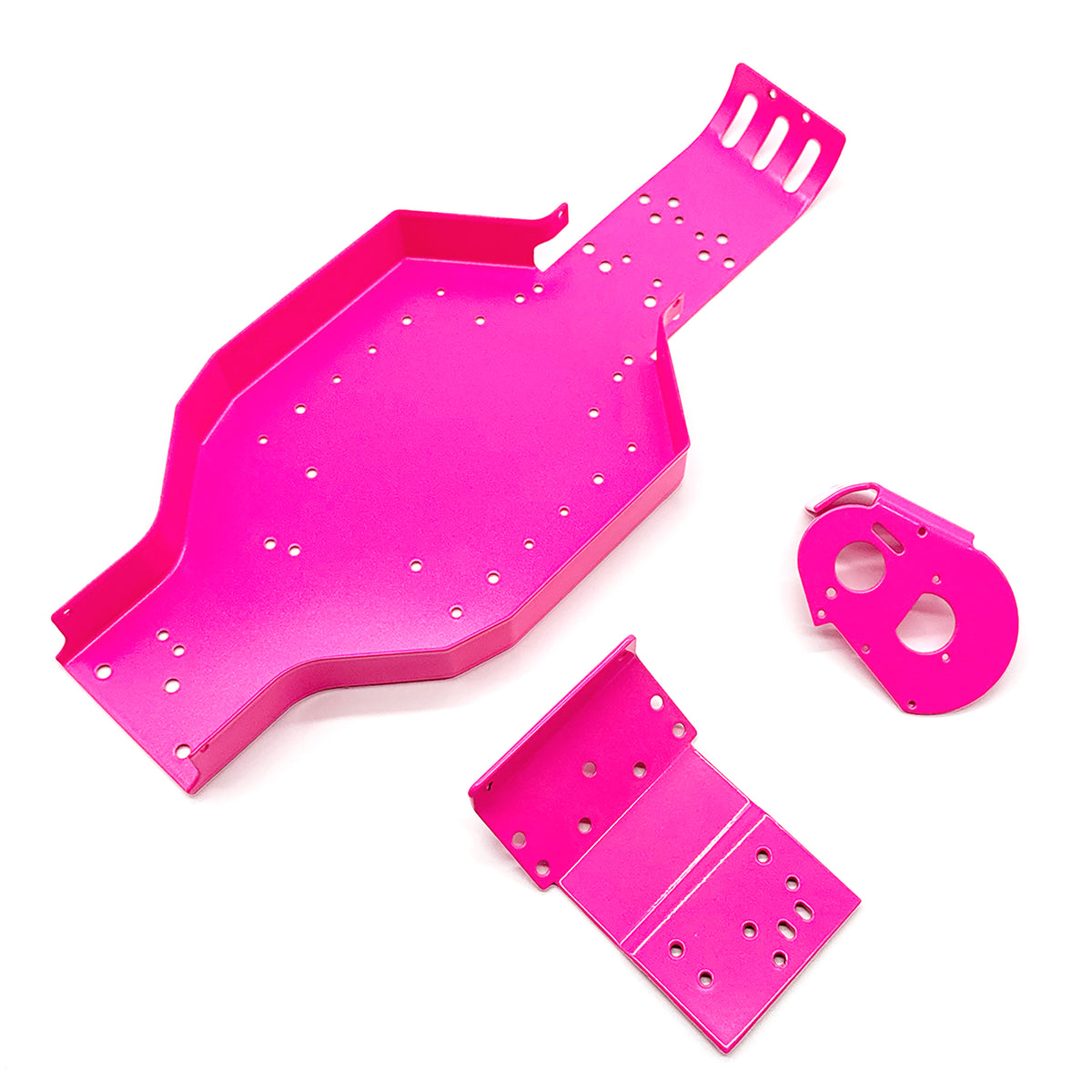 Racer's Edge Team Associated Authentic RC10 Chassis - Powdercoated in Retro Pink