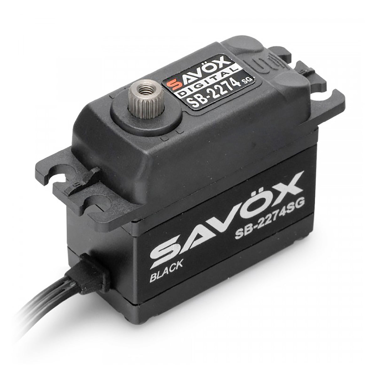 Savox Black Edition High Voltage Brushless Digital Servo, 0.080sec / 347.2oz @ 7.4V