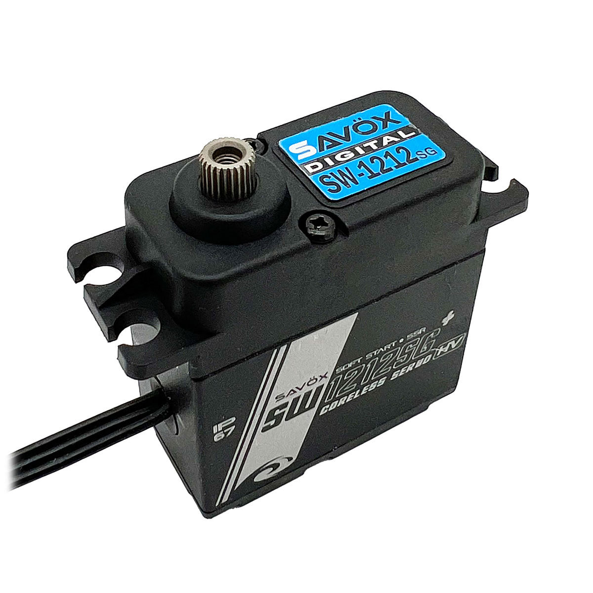 Savox Waterproof, High Torque, High Voltage Coreless Digital Servo, 0.13 sec / 722oz @ 8.4V -Black Edition