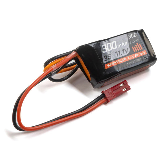 Spektrum RC 300mAh 3S 11.1V 30C LiPo Battery; JST Connector