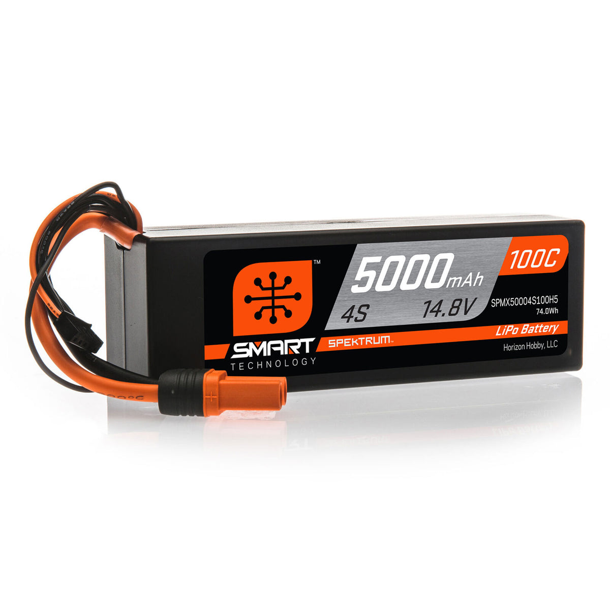 Spektrum RC 5000mAh 4S 14.8V 100C Smart LiPo Hardcase; IC5