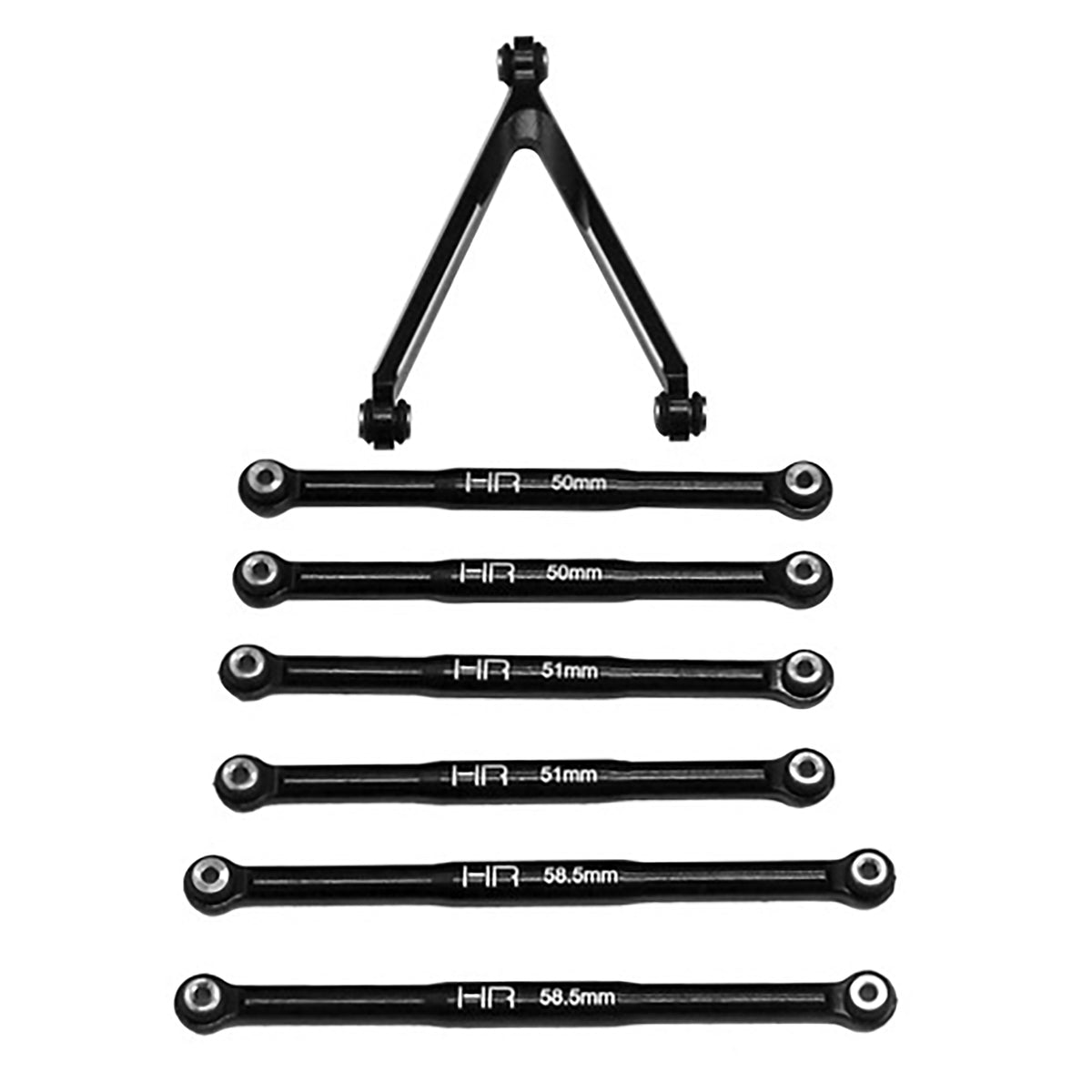 Hot Racing Aluminum Link Set for LWB, 133.7mm, for SCX24