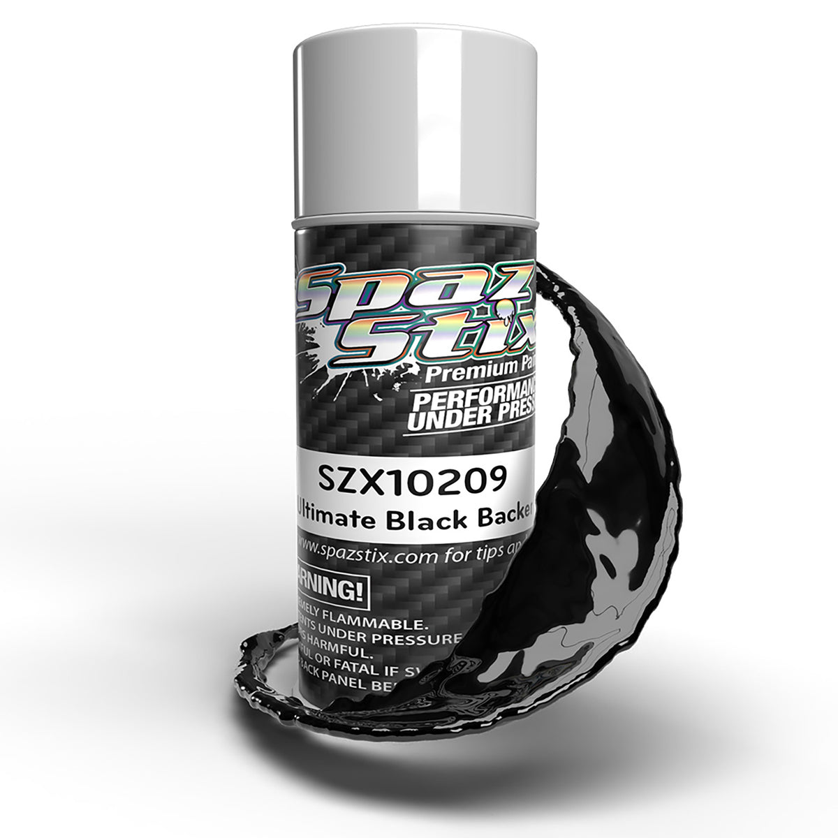 Spaz Stix Ultimate Black Backer for Mirror Chrome, Aerosol, 3.5oz Can