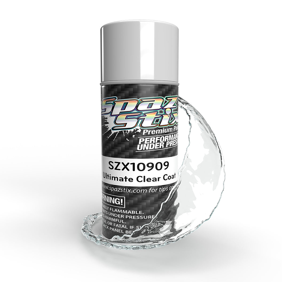 Spaz Stix Ultimate Clear Coat for Mirror Chrome, Aerosol Paint, 3.5oz Can