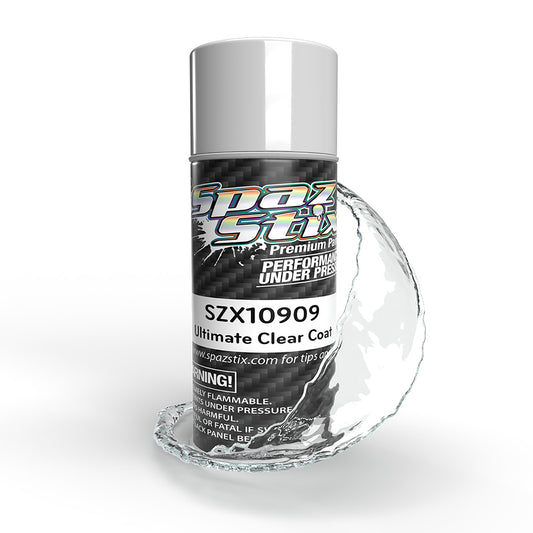 Spaz Stix Ultimate Clear Coat for Mirror Chrome, Aerosol Paint, 3.5oz Can