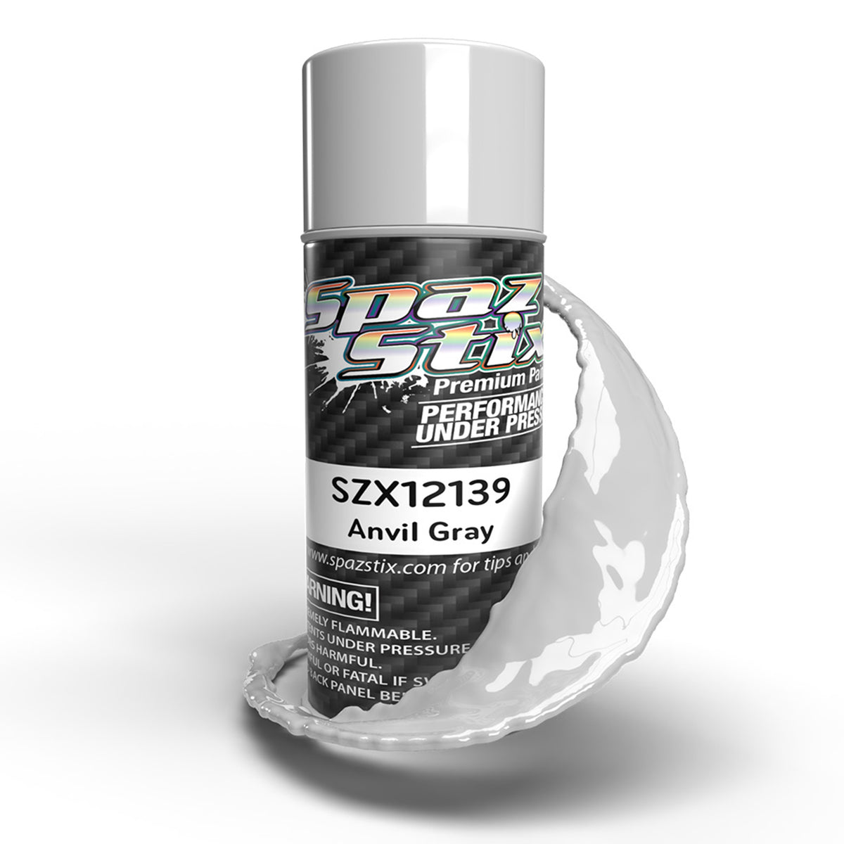 Spaz Stix Anvil Gray Aerosol Paint, 3.5oz Can