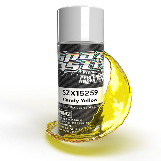 Spaz Stix Candy Yellow Aerosol Paint, 3.5oz Can