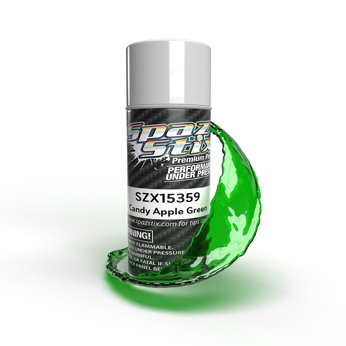 Spaz Stix Candy Apple Green Hard Anodized Candy Aerosol Paint, 3.5oz Can