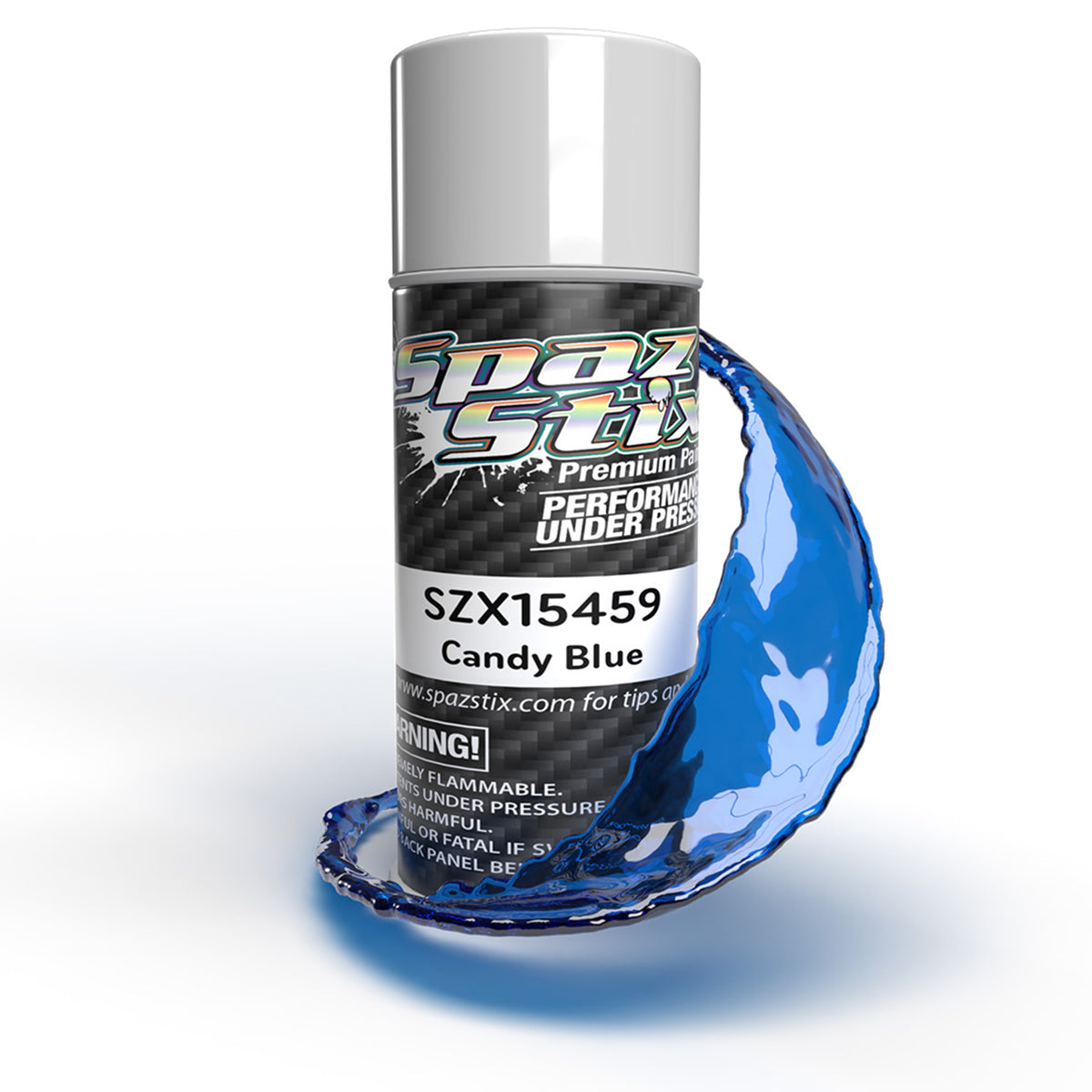 Spaz Stix Candy Blue Hard Anodized Candy Aerosol Paint, 3.5oz Can