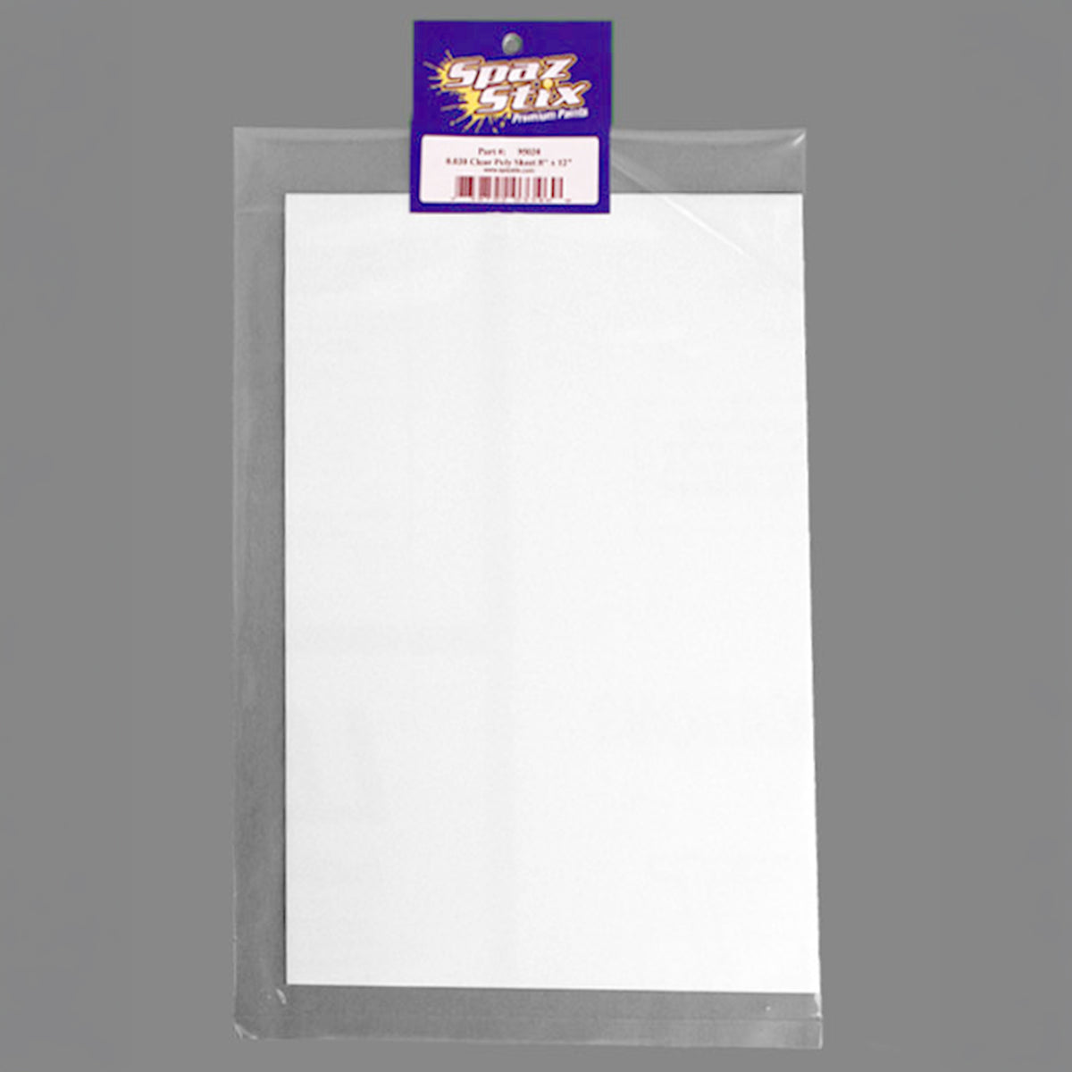 Spaz Stix 0.030" Clear Poly Sheet 8.5"x11"
