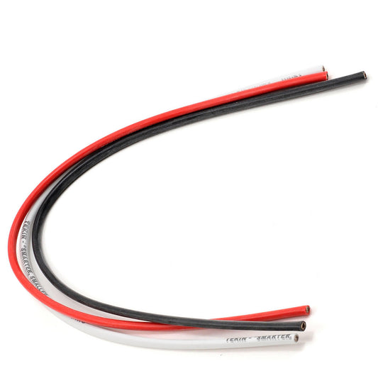 Tekin 12 AWG Silicone Power Wire 12 Red/Black/White (3)