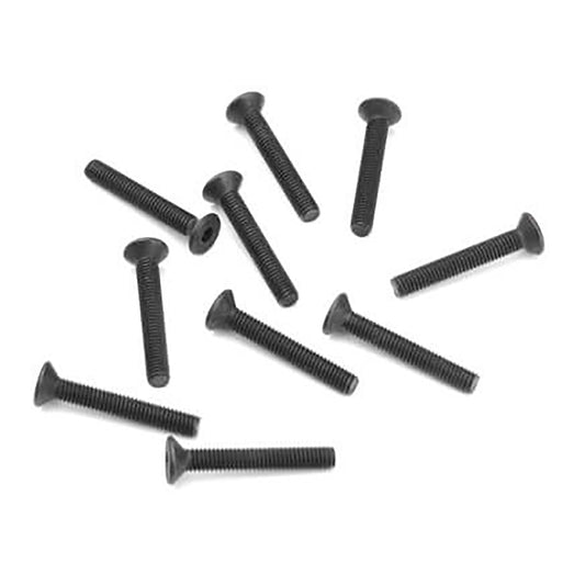 Tekno RC 3x20mm Flat Head Screws (10)