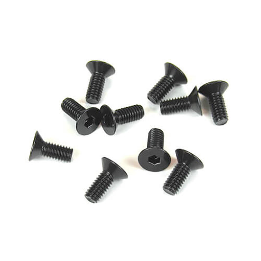 Tekno RC 4x10mm Flat Head Screws (10)