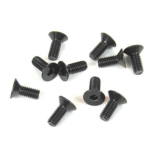 Tekno RC 4x12mm Flat Head Screws (10)