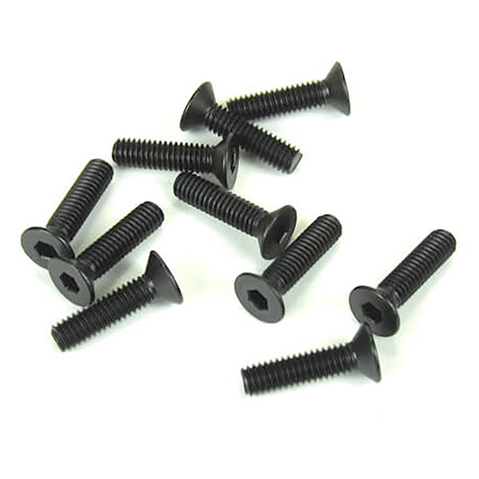 Tekno RC 4x15mm Flat Head Screws (10)