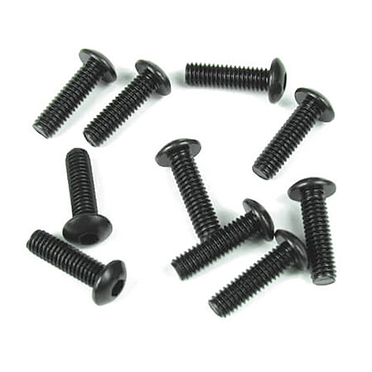 Tekno RC M4x12mm Button Head Screws (black, 10pcs)