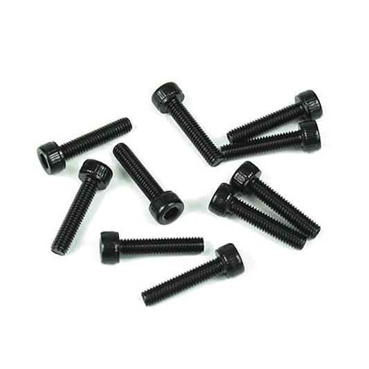 Tekno RC M3x14mm Cap Head Screws (Black, 10pcs)