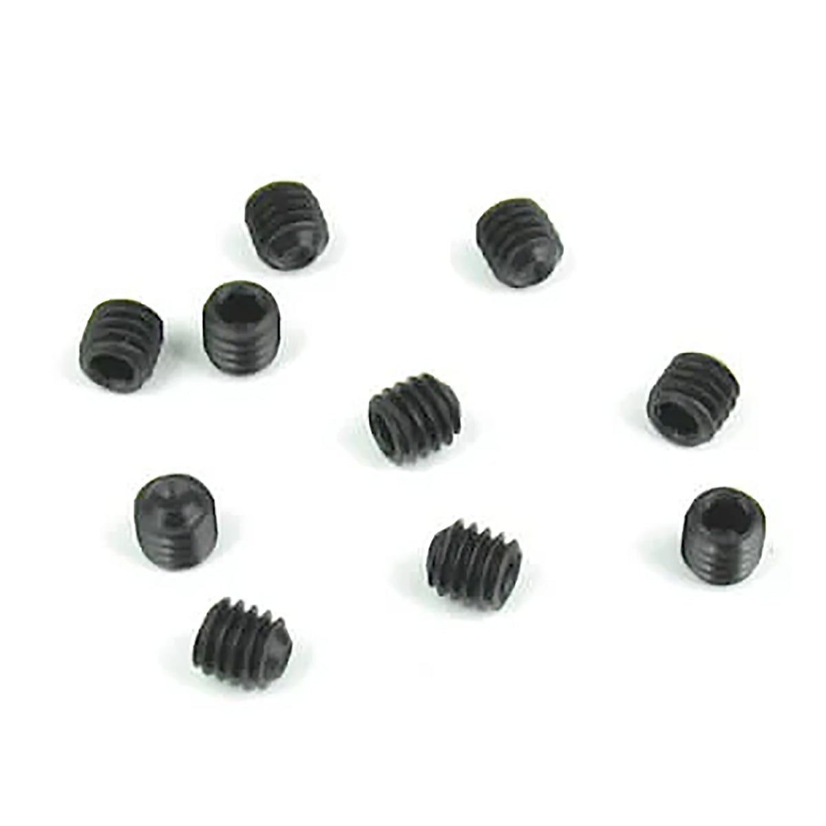 Tekno RC M4x4mm Set Screws (black, 10pcs)