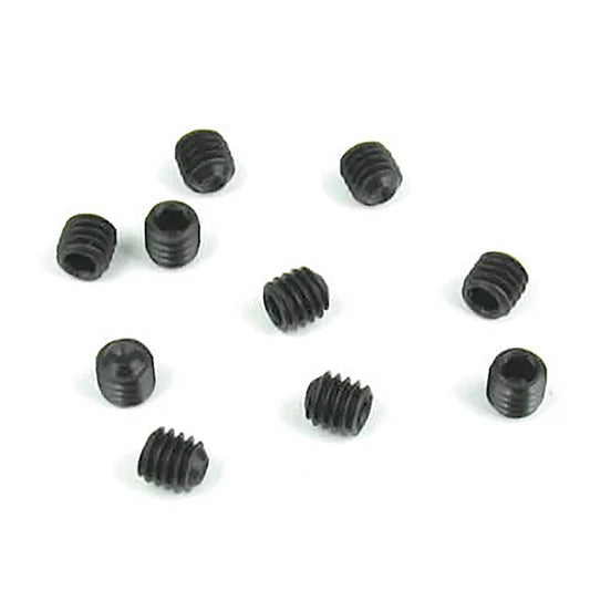 Tekno RC M4x4mm Set Screws (black, 10pcs)