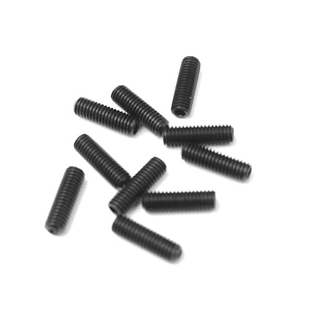 Tekno RC M3x10mm Set Screws (black, 10pcs)