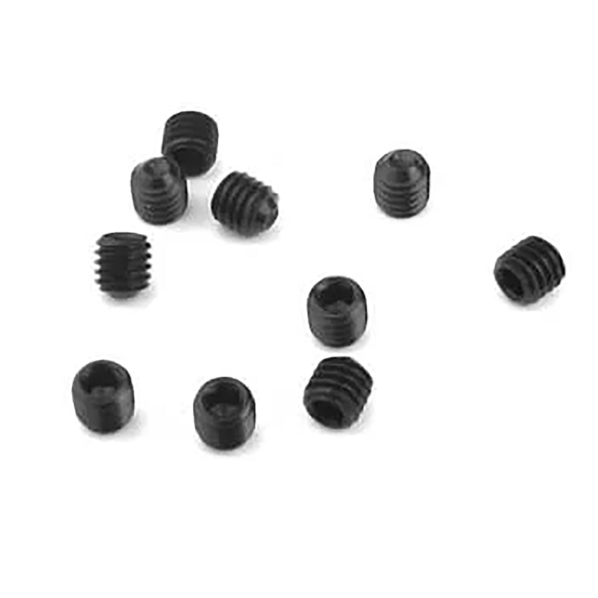 Tekno RC M3x3mm Set Screws (black, 10pcs)