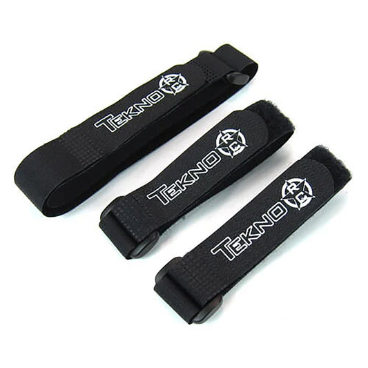 Tekno RC Battery Straps (black, 4-6 cell)