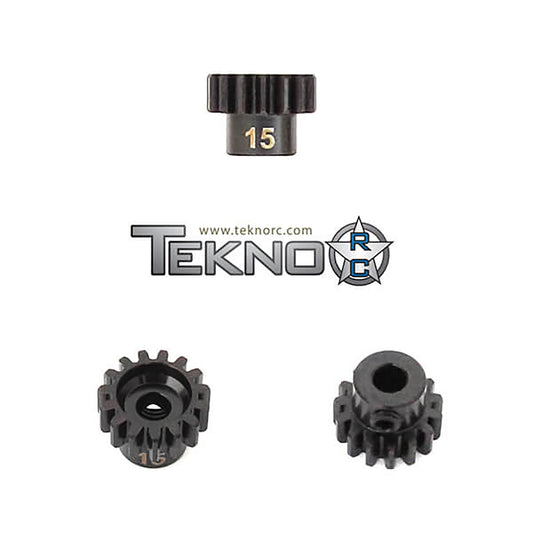 Tekno RC Pinion Gear 15T, MOD1, 5mm Bore, M5 Set Screw